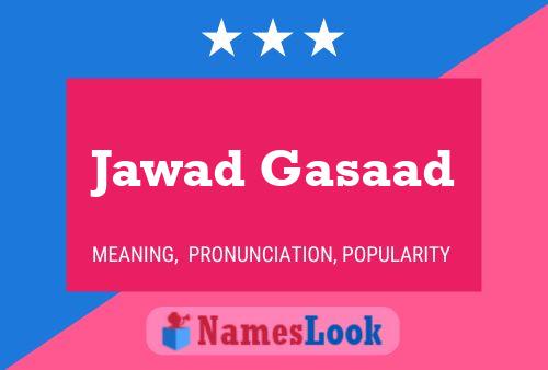 ملصق اسم Jawad Gasaad