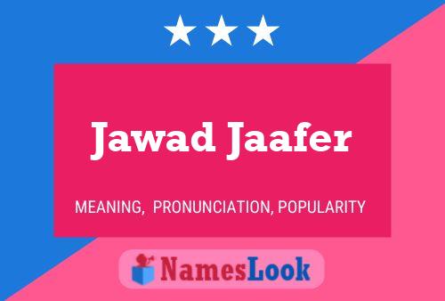 ملصق اسم Jawad Jaafer