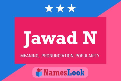 ملصق اسم Jawad N