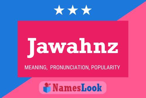 ملصق اسم Jawahnz