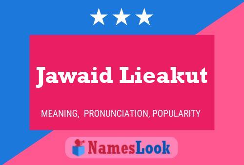 ملصق اسم Jawaid Lieakut