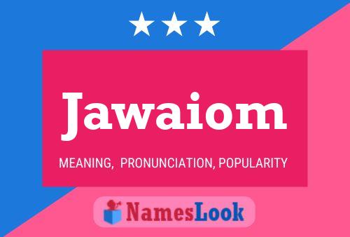 ملصق اسم Jawaiom