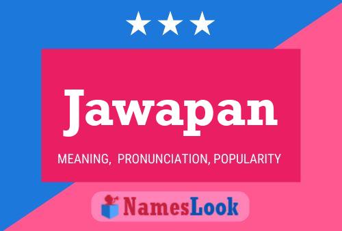 ملصق اسم Jawapan