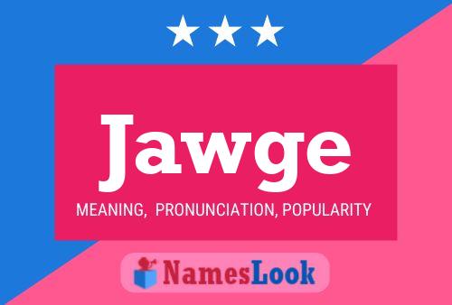 ملصق اسم Jawge