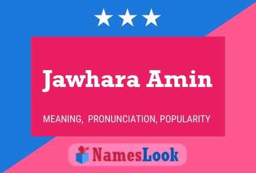 ملصق اسم Jawhara Amin