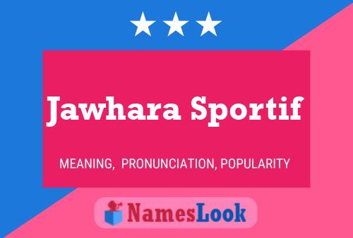 ملصق اسم Jawhara Sportif