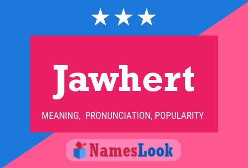 ملصق اسم Jawhert