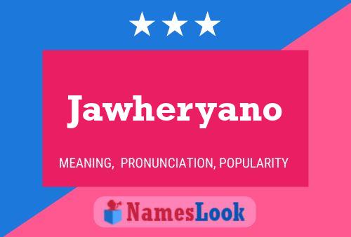 ملصق اسم Jawheryano