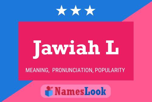 ملصق اسم Jawiah L