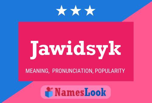 ملصق اسم Jawidsyk