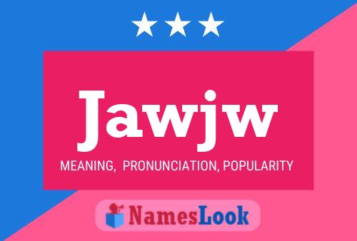 ملصق اسم Jawjw