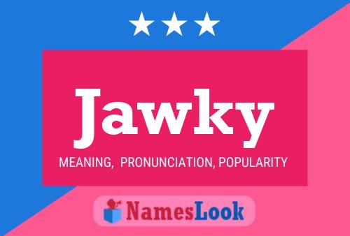 ملصق اسم Jawky