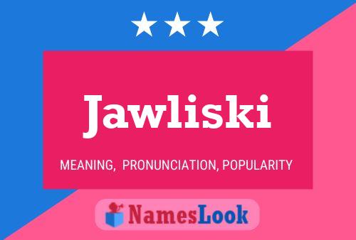 ملصق اسم Jawliski