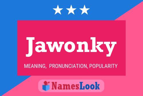 ملصق اسم Jawonky