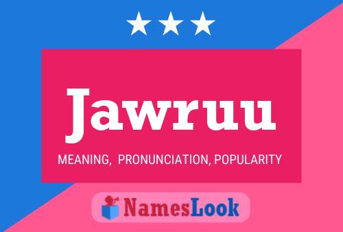 ملصق اسم Jawruu