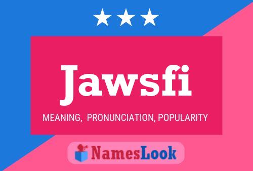 ملصق اسم Jawsfi