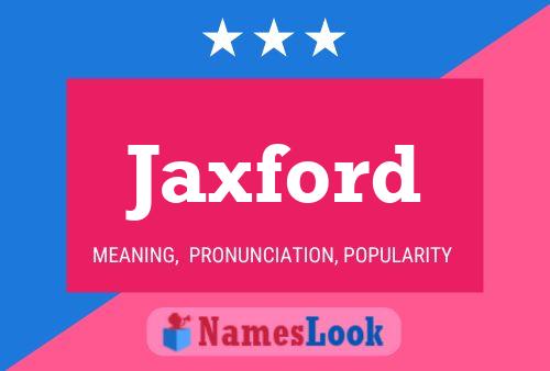 ملصق اسم Jaxford