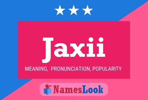 ملصق اسم Jaxii