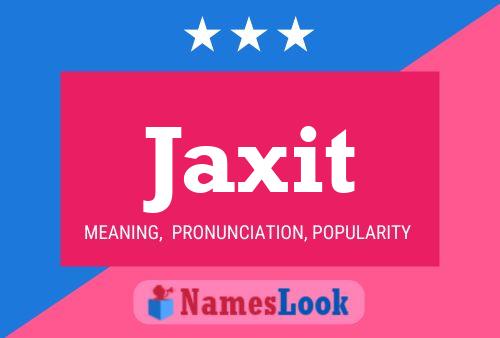 ملصق اسم Jaxit