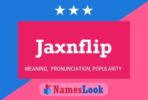 ملصق اسم Jaxnflip