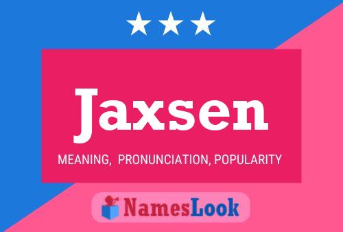 ملصق اسم Jaxsen