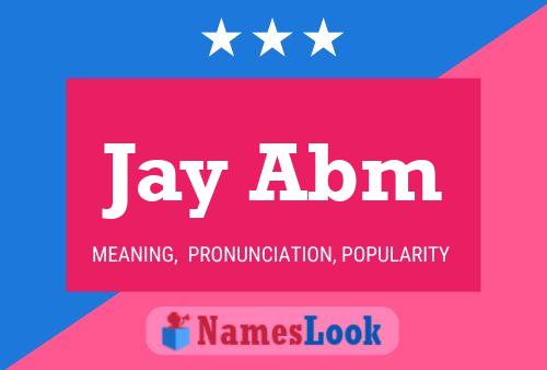 ملصق اسم Jay Abm