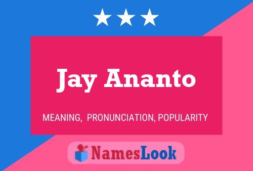 ملصق اسم Jay Ananto