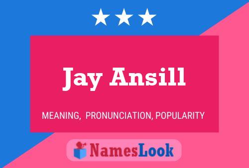 ملصق اسم Jay Ansill