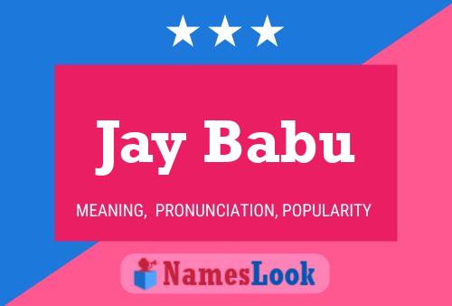 ملصق اسم Jay Babu