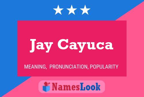 ملصق اسم Jay Cayuca