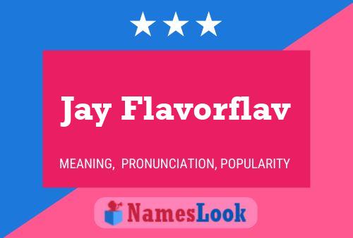 ملصق اسم Jay Flavorflav