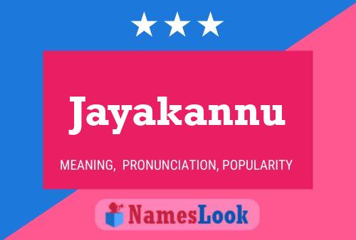 ملصق اسم Jayakannu