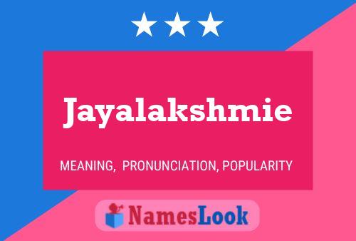 ملصق اسم Jayalakshmie