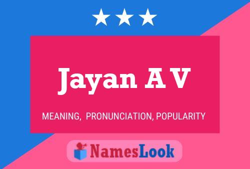 ملصق اسم Jayan A V