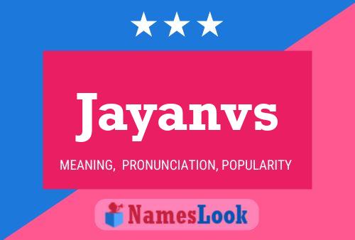 ملصق اسم Jayanvs