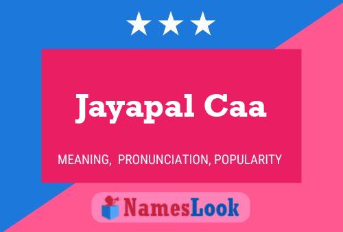 ملصق اسم Jayapal Caa