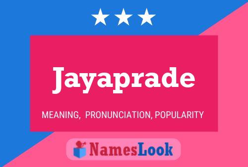 ملصق اسم Jayaprade