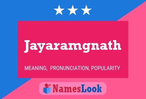 ملصق اسم Jayaramgnath