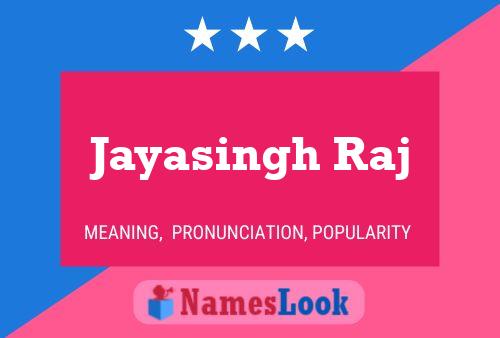 ملصق اسم Jayasingh Raj