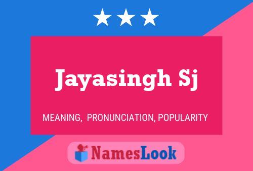 ملصق اسم Jayasingh Sj