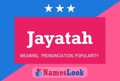 ملصق اسم Jayatah