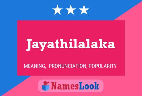 ملصق اسم Jayathilalaka