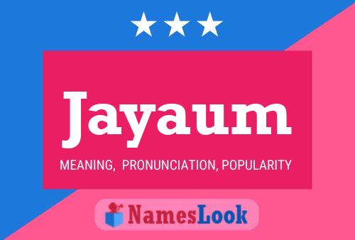 ملصق اسم Jayaum