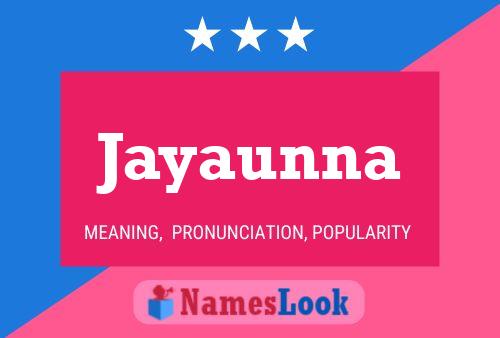 ملصق اسم Jayaunna