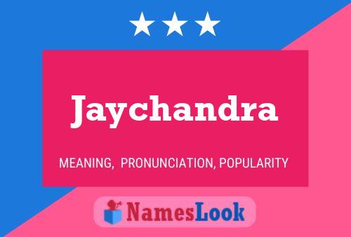 ملصق اسم Jaychandra