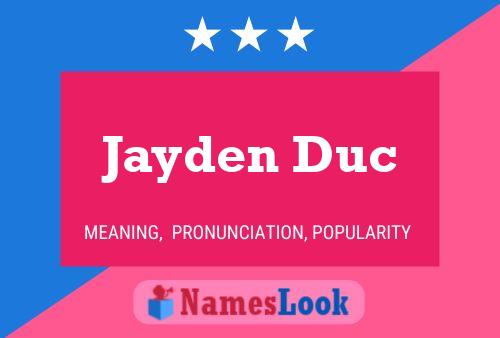 ملصق اسم Jayden Duc