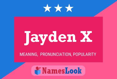 ملصق اسم Jayden X