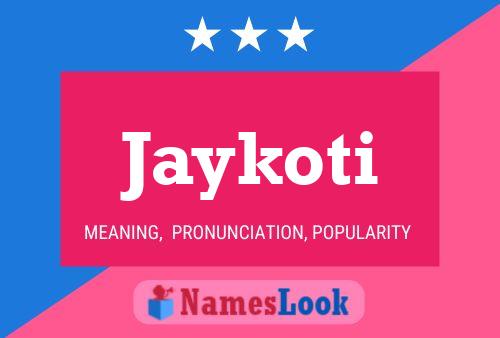 ملصق اسم Jaykoti