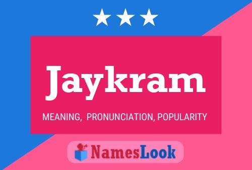 ملصق اسم Jaykram