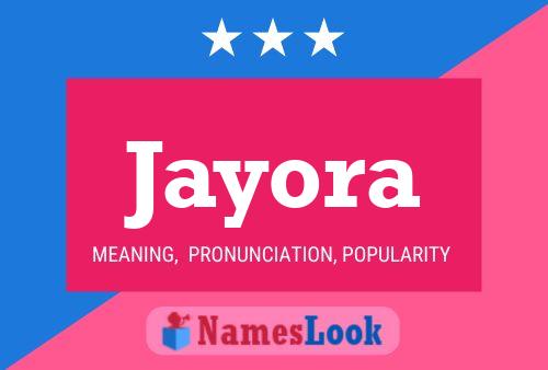 ملصق اسم Jayora